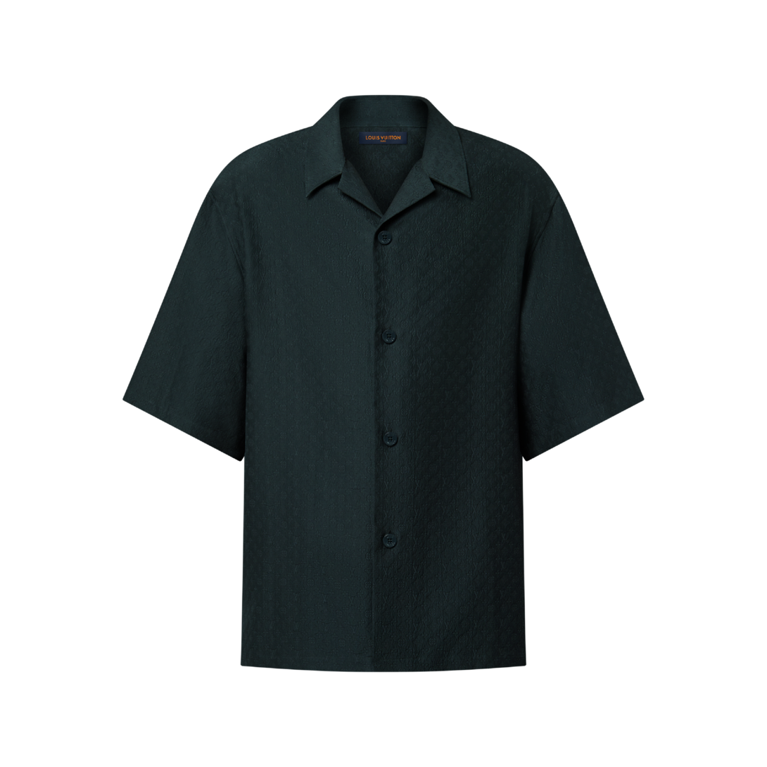 Mini Monogram Silk-Cotton Blend Short-Sleeved Shirt - Ready to